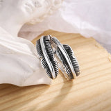 Pluma de un ángel - Anillo conmemorativo ajustable