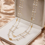 Collar oro con perla