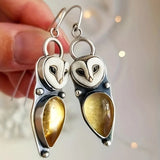 Pendientes Boho Queda de la Lechuza - Sin Níquel para oídos sensibles