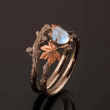Anillo Vintage Hoja de Arce Dorada