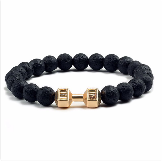 Pulsera de aromaterapia con piedras volcánicas