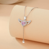 Collar Cupido Corazón y Alas de Ángel