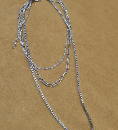 Collar de tres capas de acero inoxidable