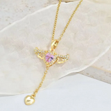 Collar Cupido Corazón y Alas de Ángel
