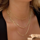 Collar de tres capas de acero inoxidable