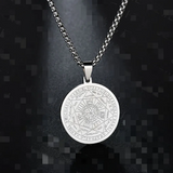 Collar con colgante trítono ángel seis estrellas