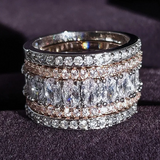 Anillo sencillo con piedra para mujeres