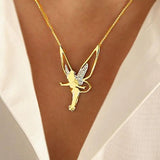 Collar de Hada en Dorado y Plateado