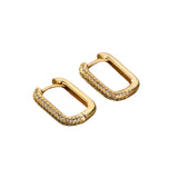 Pendientes cuadrados y circulares Valerie