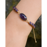 Pulsera de Amatista Elegante
