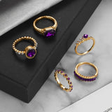 Anillo de amatista