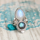 Anillo Rita con piedra lunar