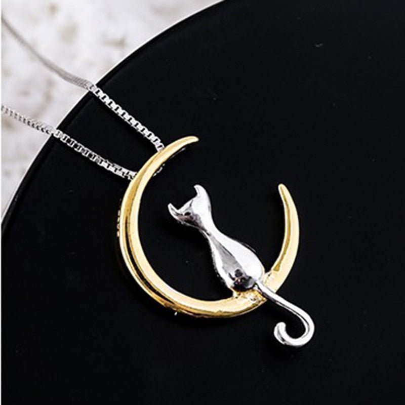 Mariela | Collar Luna & Gato Elegante