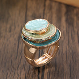 Anillo Boho de Tres Capas Esmaltadas