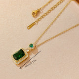 Collar Greta con piedra de esmeralda