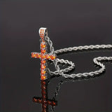 Collar con colgante de cruz