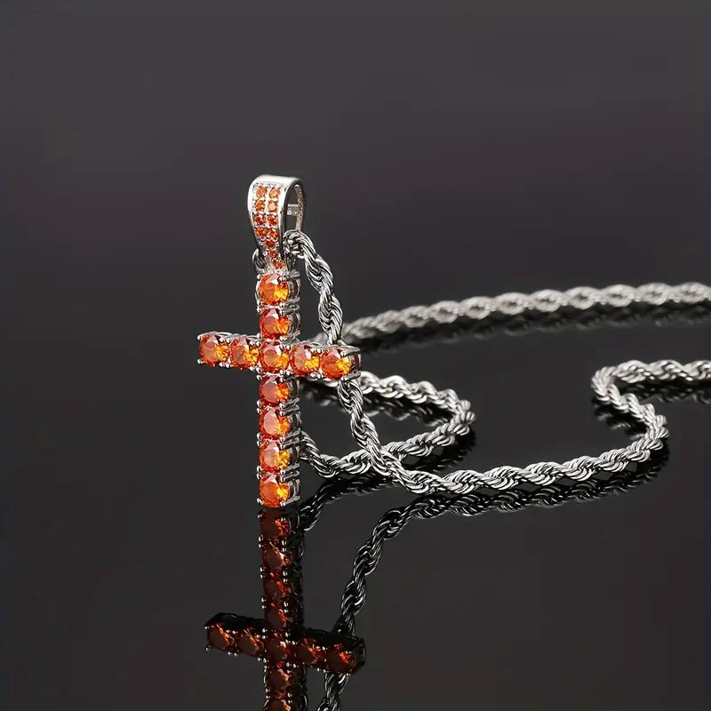 Collar con colgante de cruz