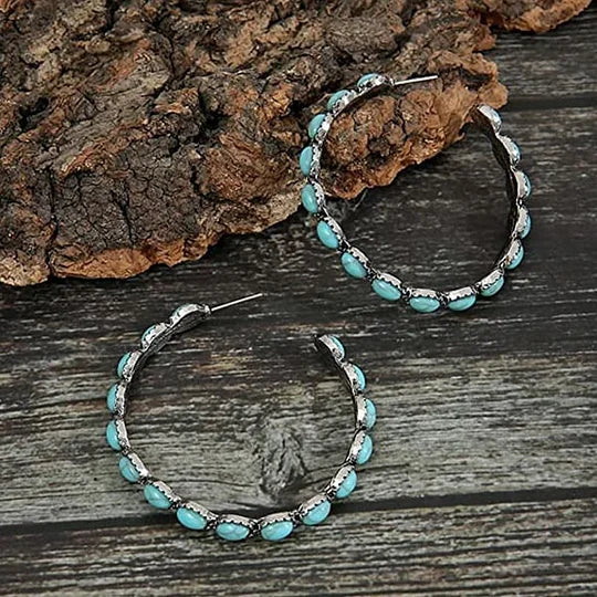 Pendientes vintage de turquesa