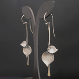 Pendientes Plata Hojas Vintage
