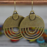 Pendientes Vintage Círculos Dorados
