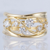 Anillo Oro y Circonitas