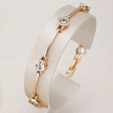 Brazalete Zirconia Cúbica Oro