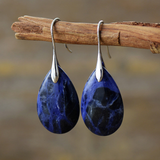 Pendientes Vintage en Piedra Azul