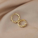 Pendientes Elegantes de Perla Redonda