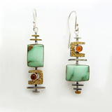 Pendientes Vintage Piedra Verde