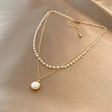 Collar Elegante de Perlas en Oro