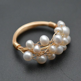 Anillo Vintage con Nido de Perlas