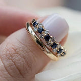 Anillo Vintage Oro y Circonias