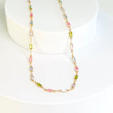 Collar Isabella con piedras CZ multicolores