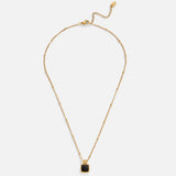 Collar con colgante Lucía en negro
