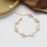 Pulsera Vintage Flores Blancas