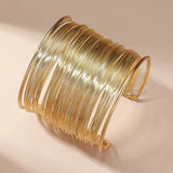Brazalete Espiral Abierto Oro
