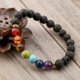 Pulsera Chakra Vintage en Piedra de Lava