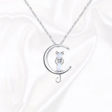 Alira | Collar Gatito Luna Creciente