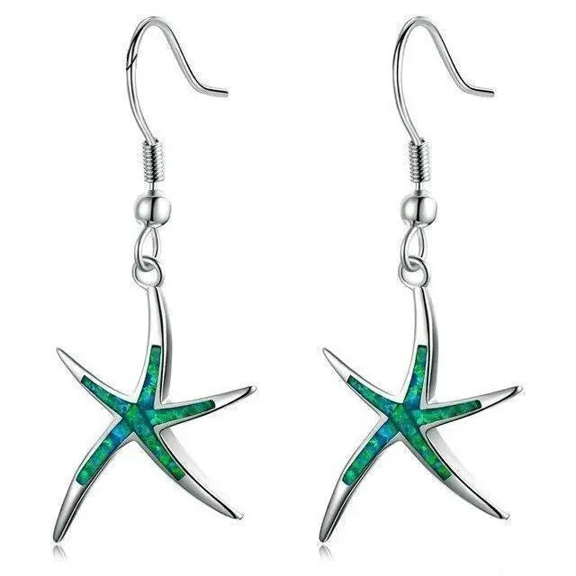 Pendientes Estrella de Mar Opalo