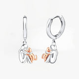 Lily™ | Pendientes Icono de Gato (Cierre Redondo)