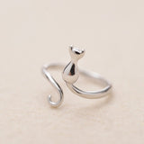 Vilda | Anillo Gatito Acero Inoxidable